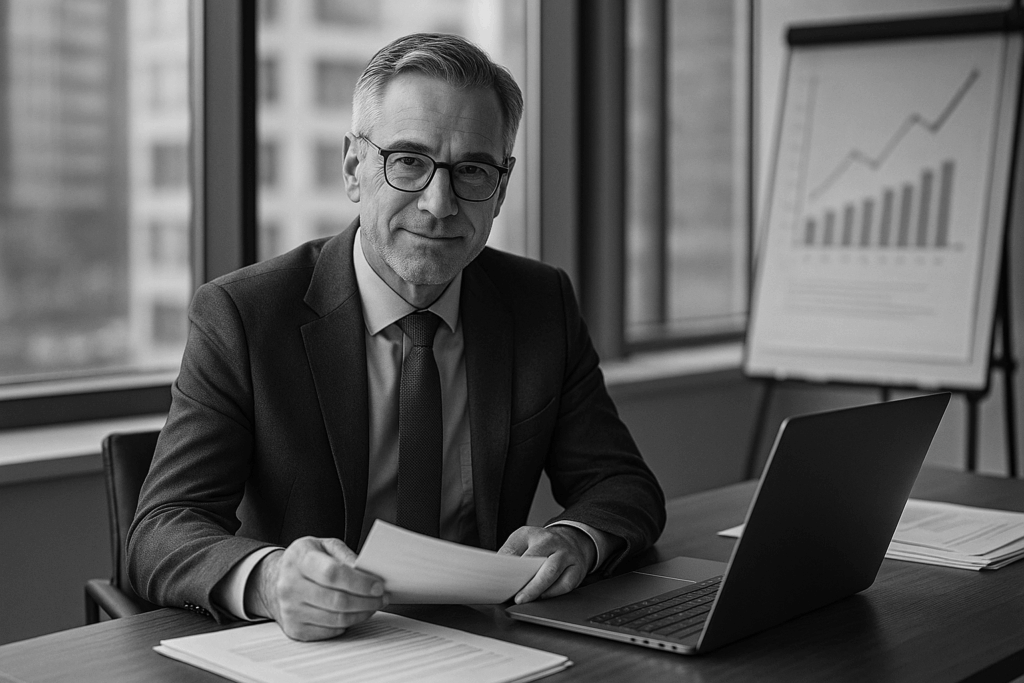 Illustration af ekstern cfo